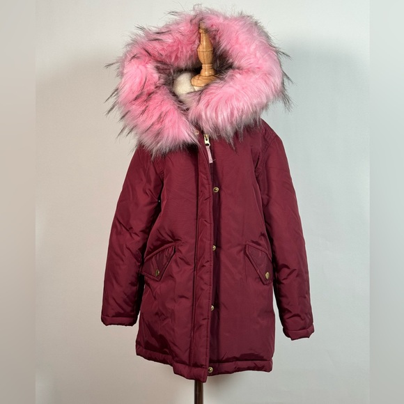 Crewcuts Other - J Crew Girls' fishtail parka with PrimaLoft Burgundy color. Size 6-7